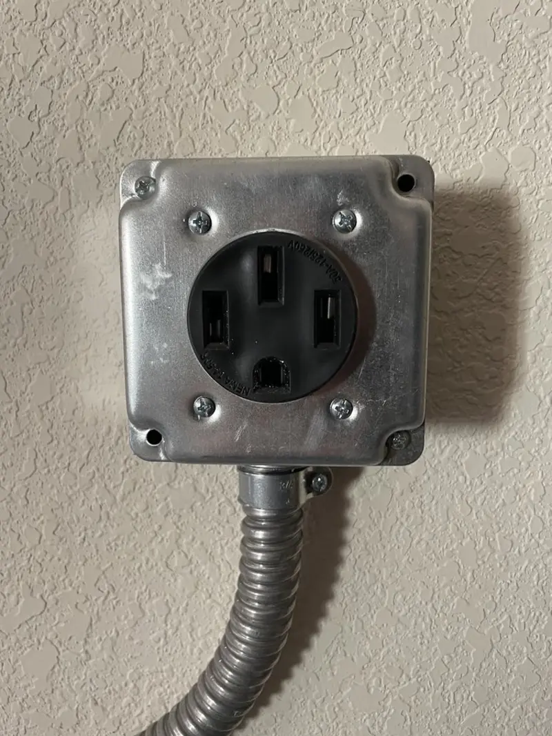 NEMA 14-50 outlet installed for Electrical Panel Upgrade in Watsonville